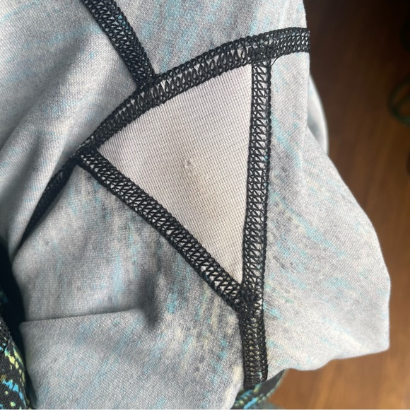 Lululemon Pants Wunder Under Crop Womens 4 High Rise Tweed Runner Pattern Black - Picture 10 of 13